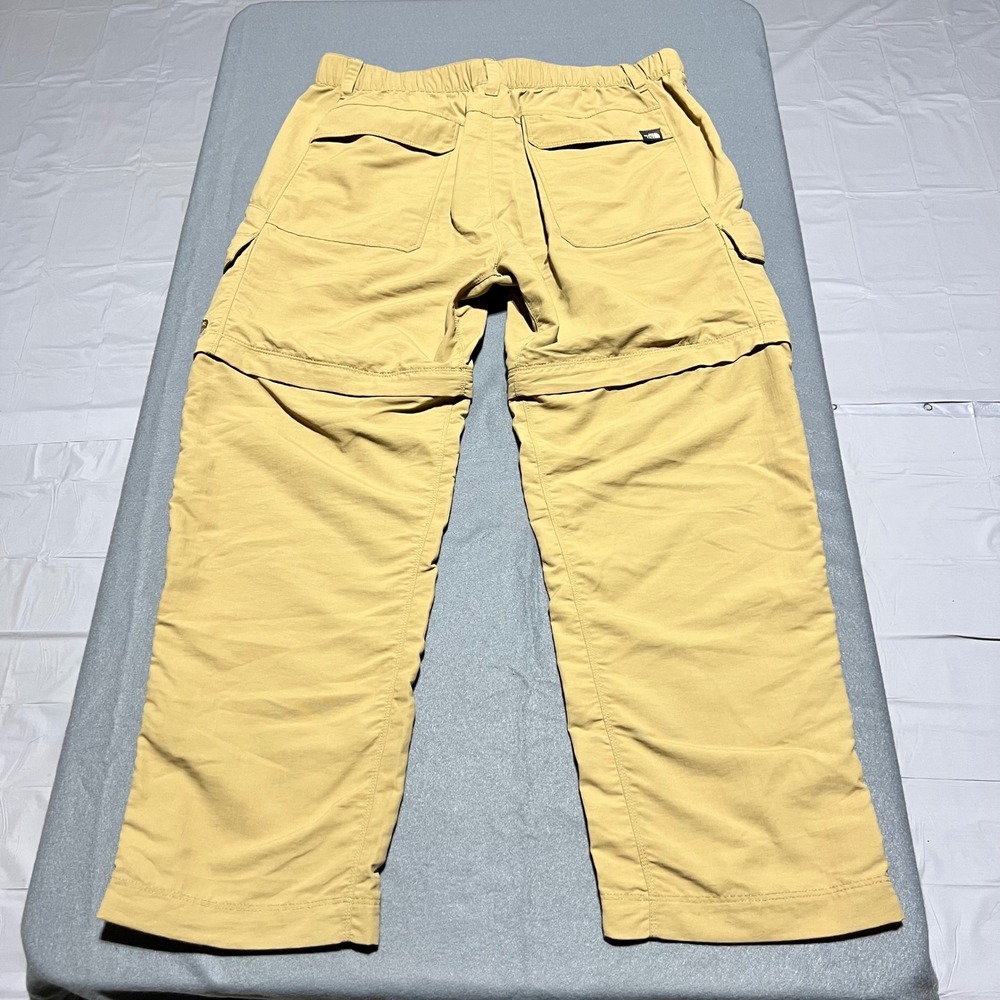 The North Face Mens L Short Tan Nylon Convertible Zip Off Cargo Hiking Pants - Picture 2 of 16
